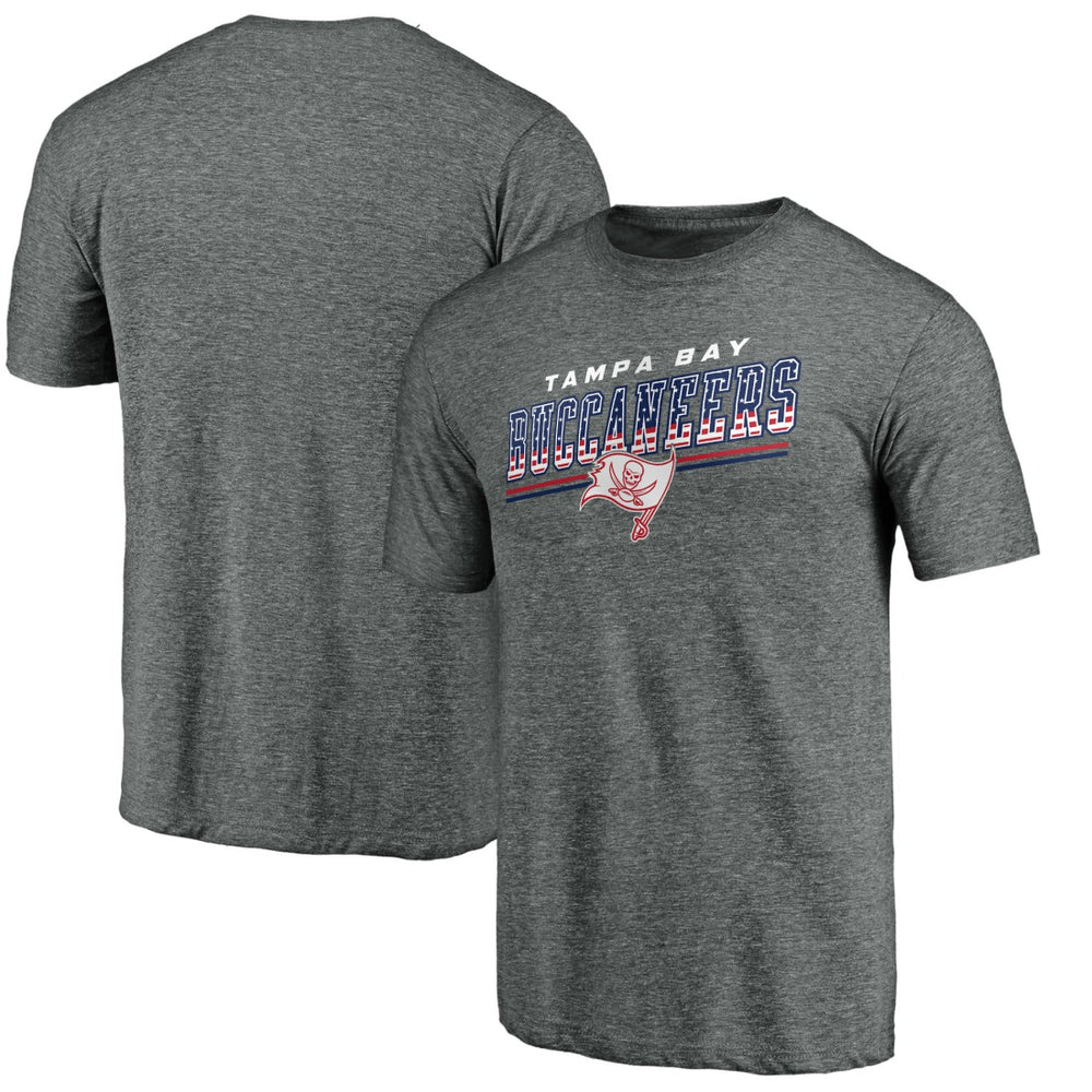 Tampa Bay Buccaneers Team Freedom Tri-Blend T-Shirt - Gray - NFL