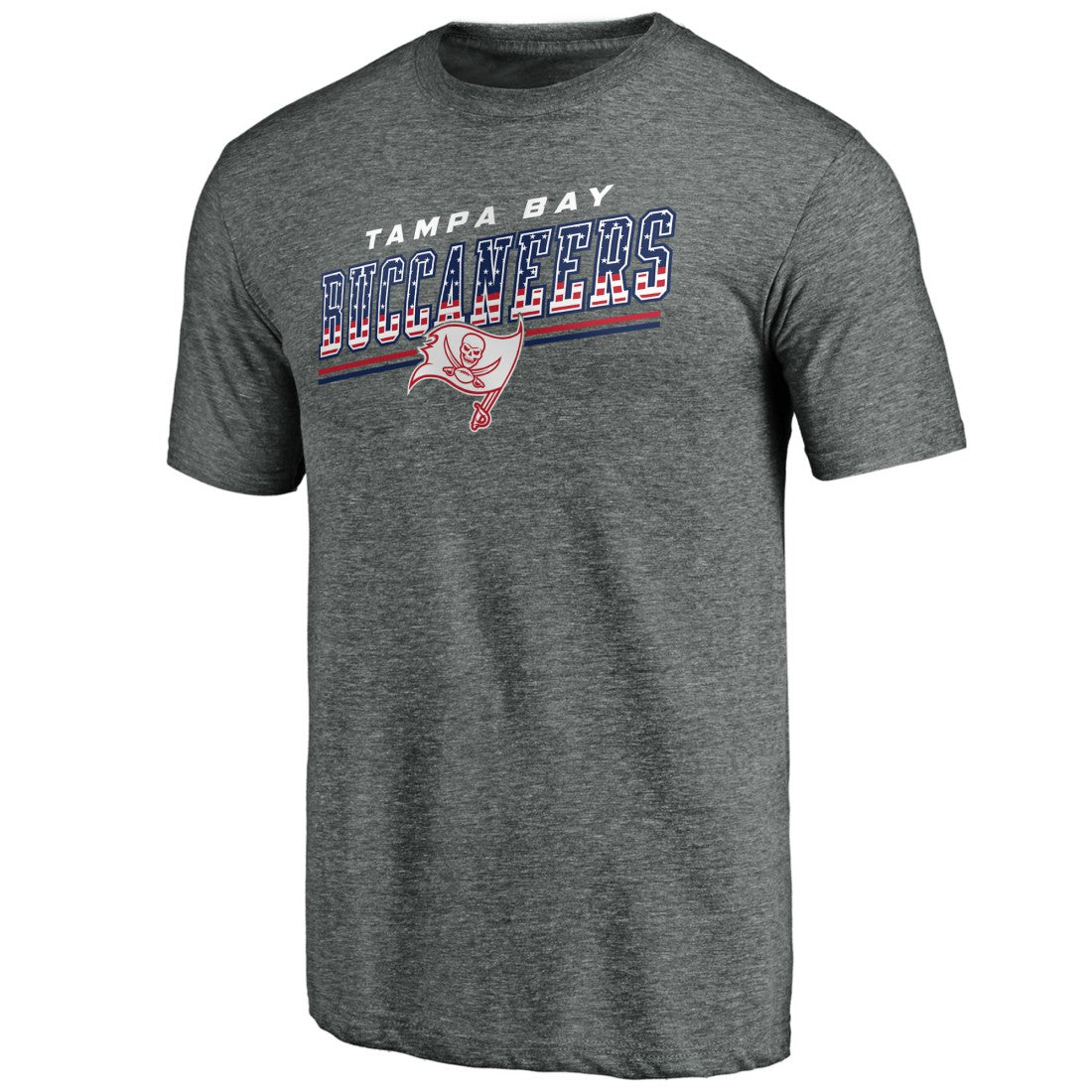 Tampa Bay Buccaneers Team Freedom Tri-Blend T-Shirt - Gray - NFL