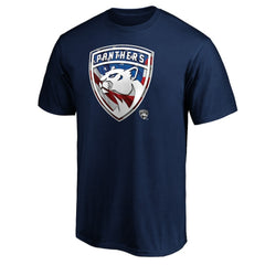 Florida Panthers Banner Wave Logo T-Shirt - Navy | NHL Lifestyle