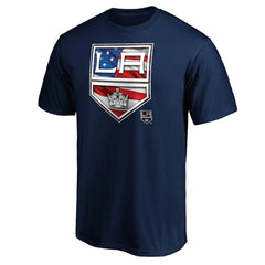 Los Angeles Kings Banner Wave Logo T-Shirt - Navy | NHL discount