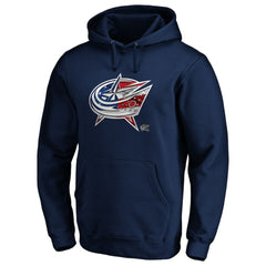 Columbus Blue Jackets Banner Wave Logo Pullover Hoodie - Navy | NHL near me
