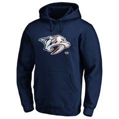 Nashville Predators Banner Wave Logo Pullover Hoodie - Navy | NHL Lifestyle