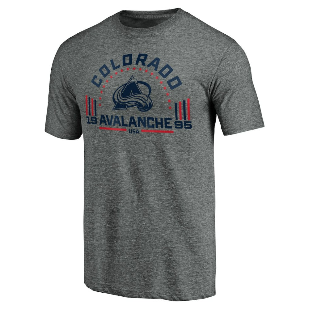 Colorado Avalanche Team Freedom Tri-Blend T-Shirt - Heathered Gray | NHL online