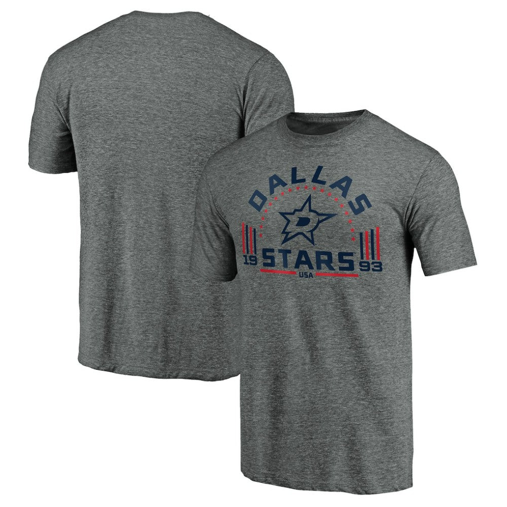 Dallas Stars Team Freedom Tri-Blend T-Shirt - Heathered Gray | NHL near me