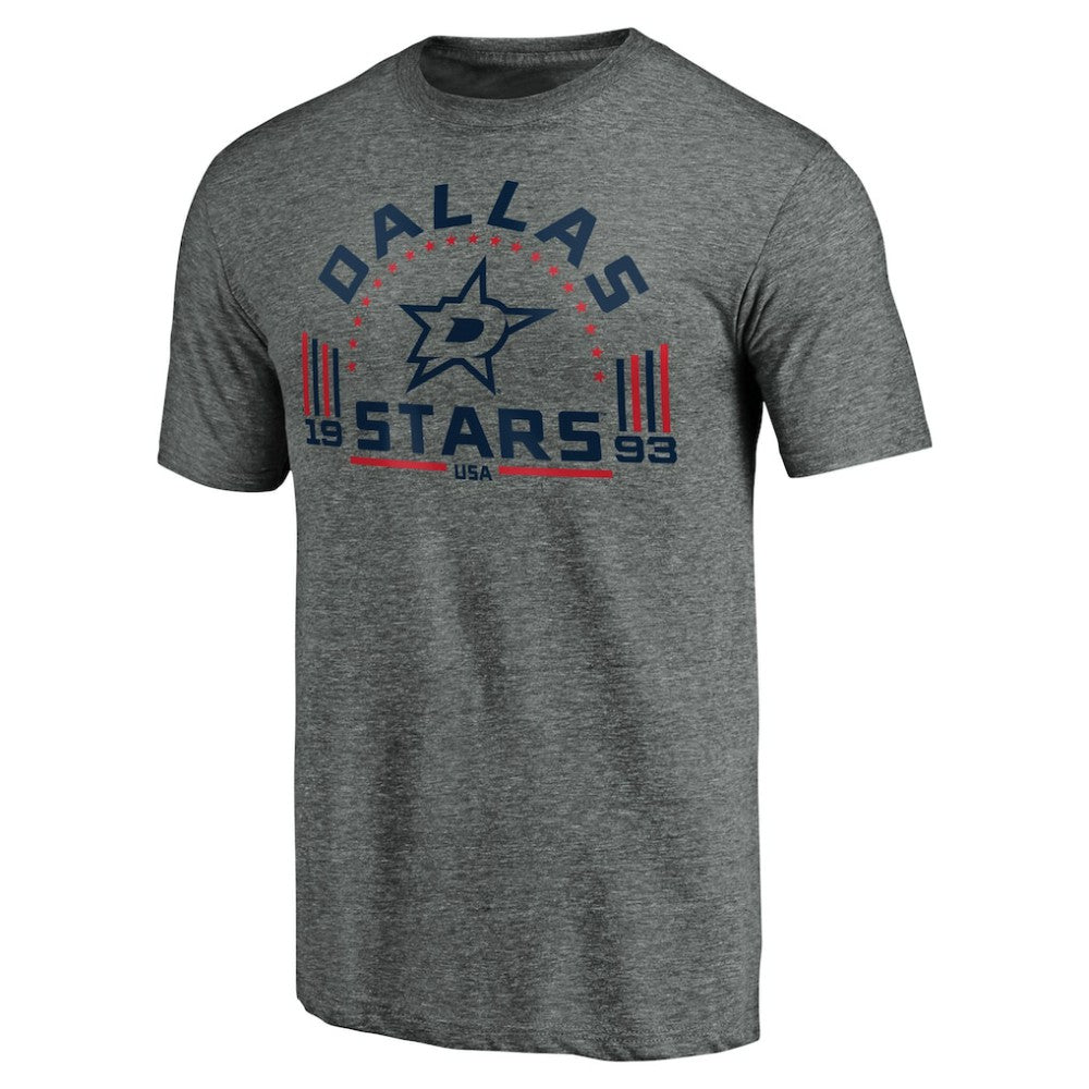 Dallas Stars Team Freedom Tri-Blend T-Shirt - Heathered Gray | NHL near me