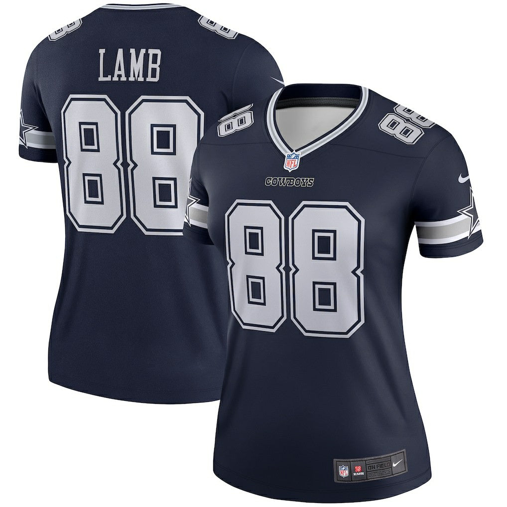 CeeDee Lamb Dallas Cowboys Women's Legend Player Performance Top - Navy - Nike