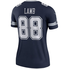 CeeDee Lamb Dallas Cowboys Women's Legend Player Performance Top - Navy - Nike
