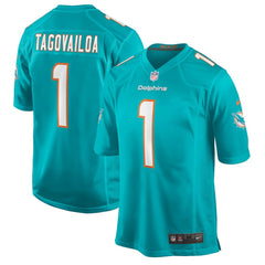 Tua Tagovailoa Miami Dolphins Player Game Jersey - Aqua - Nike