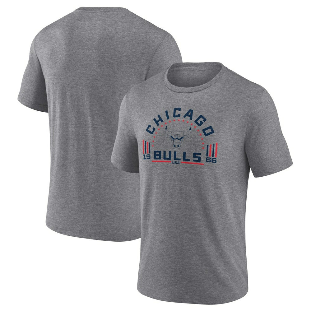 Chicago Bulls Team Freedom Tri-Blend T-Shirt Gray