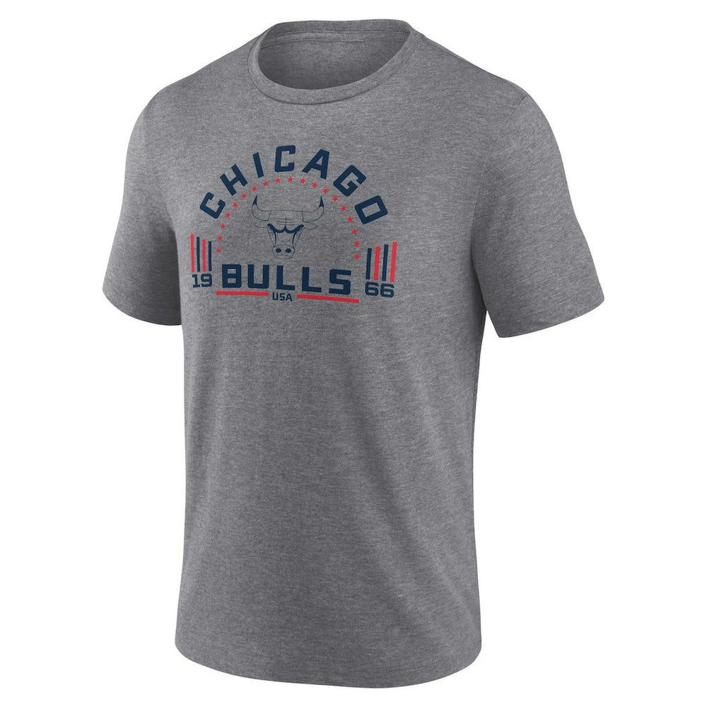 Chicago Bulls Team Freedom Tri-Blend T-Shirt Gray