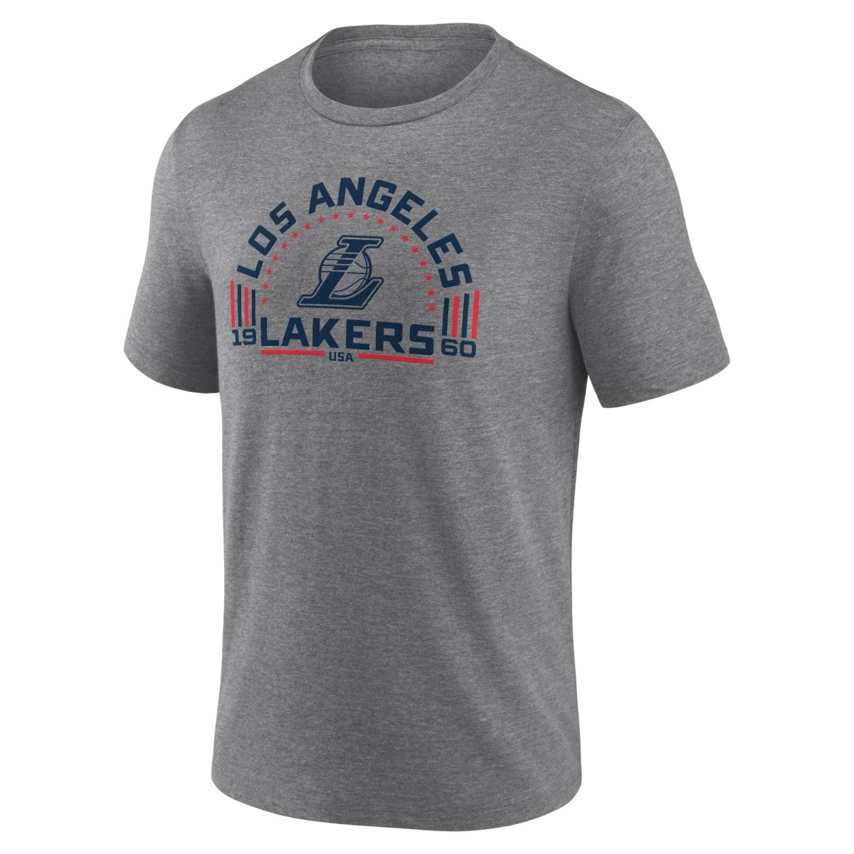 Los Angeles Lakers Team Freedom Tri-Blend T-Shirt Gray