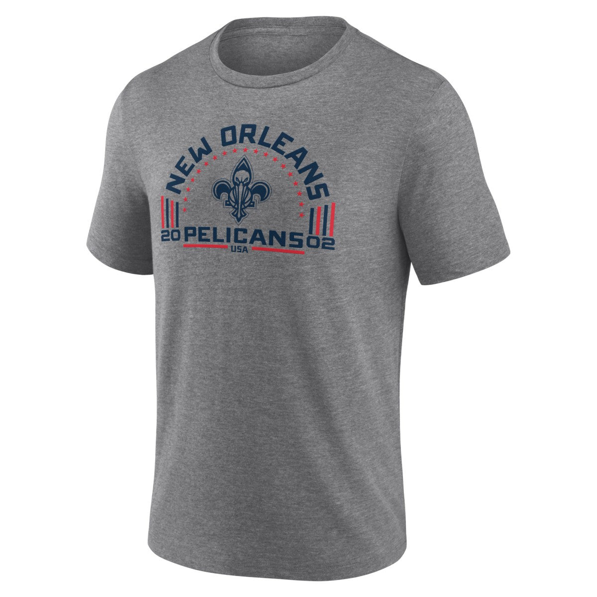 New Orleans Pelicans Team Freedom Tri-Blend T-Shirt Gray