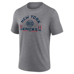 New York Knicks Team Freedom Tri-Blend T-Shirt Gray