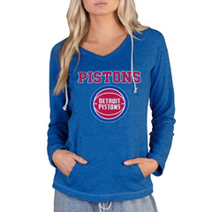 Detroit Pistons Concepts Sport Women's Mainstream Terry Hooded Top Royal