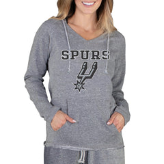 San Antonio Spurs Concepts Sport Women's Mainstream Terry Hooded Top Gray