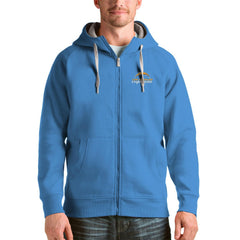 Los Angeles Chargers Antigua Victory Full-Zip Hoodie - Powder Blue - NFL