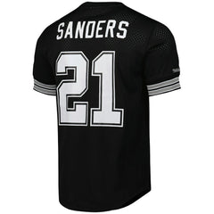 Deion Sanders Dallas Cowboys Retired Player Name & Number Mesh Top - Black - Mitchell & Ness