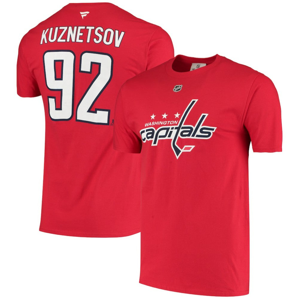 Evgeny Kuznetsov Washington Capitals Fanatics Name & Number T-Shirt - Red | Fanatics discount