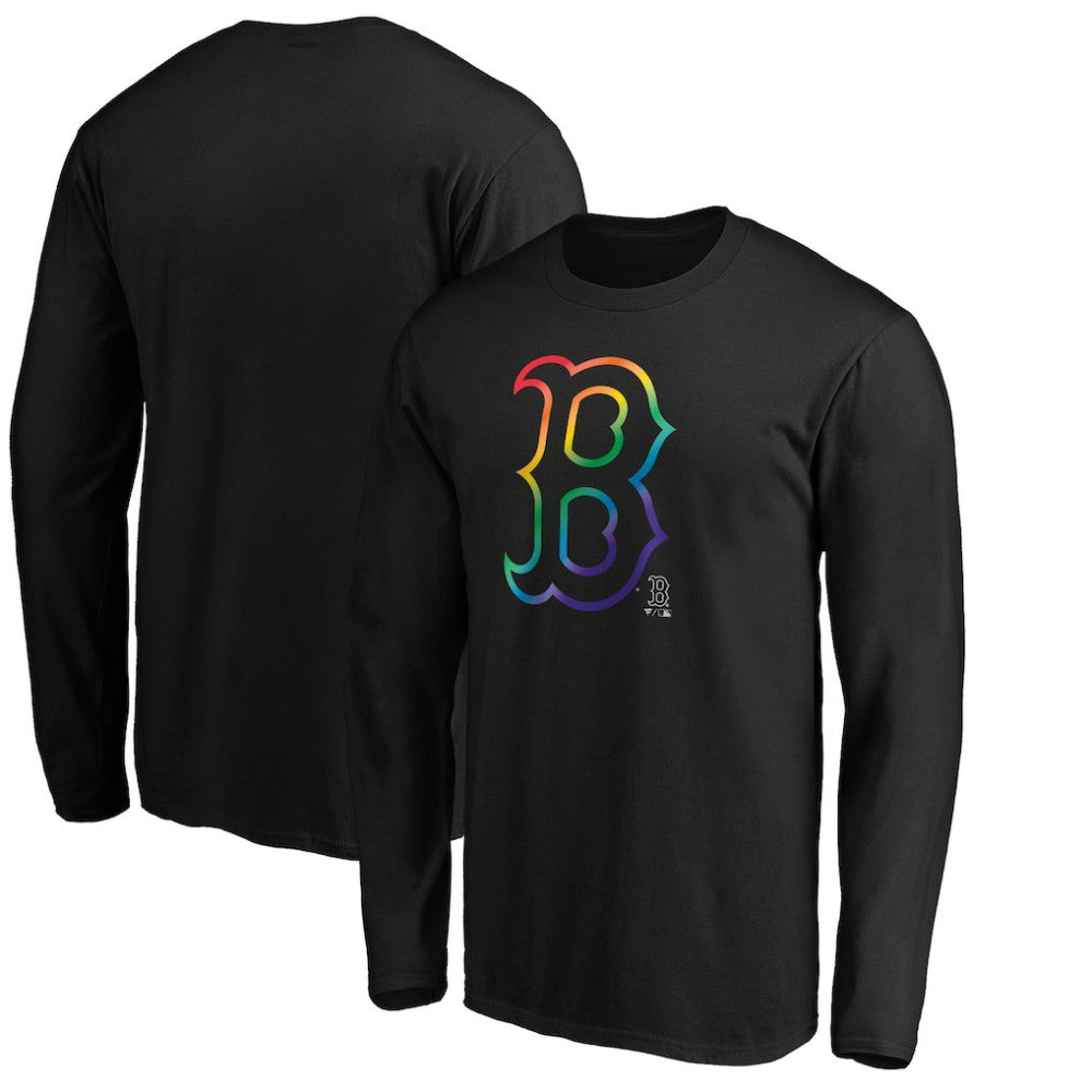 Boston Red Sox Team Pride Logo Long Sleeve T-Shirt Outlet