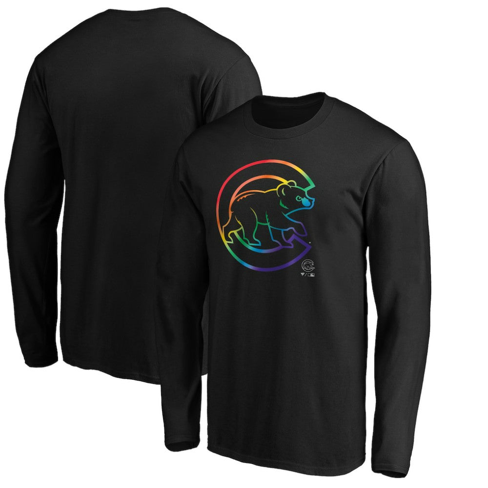 Chicago Cubs Team Pride Logo Long Sleeve T-Shirt Outlet