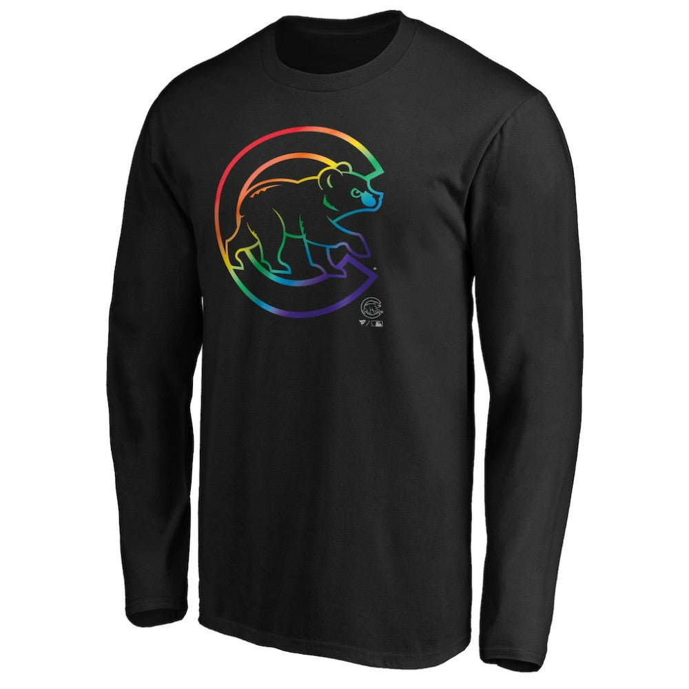 Chicago Cubs Team Pride Logo Long Sleeve T-Shirt Outlet