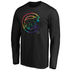 Chicago Cubs Team Pride Logo Long Sleeve T-Shirt Outlet