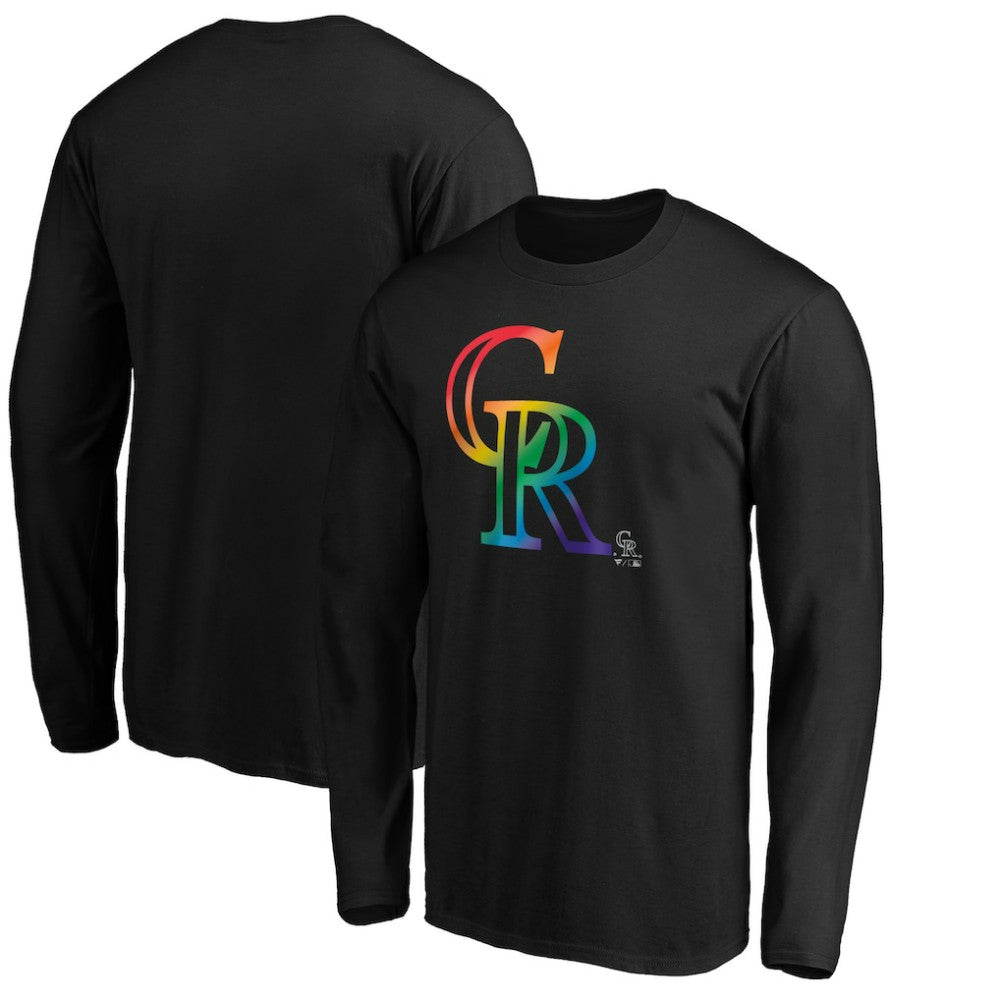 Colorado Rockies Team Pride Logo Long Sleeve T-Shirt Outlet