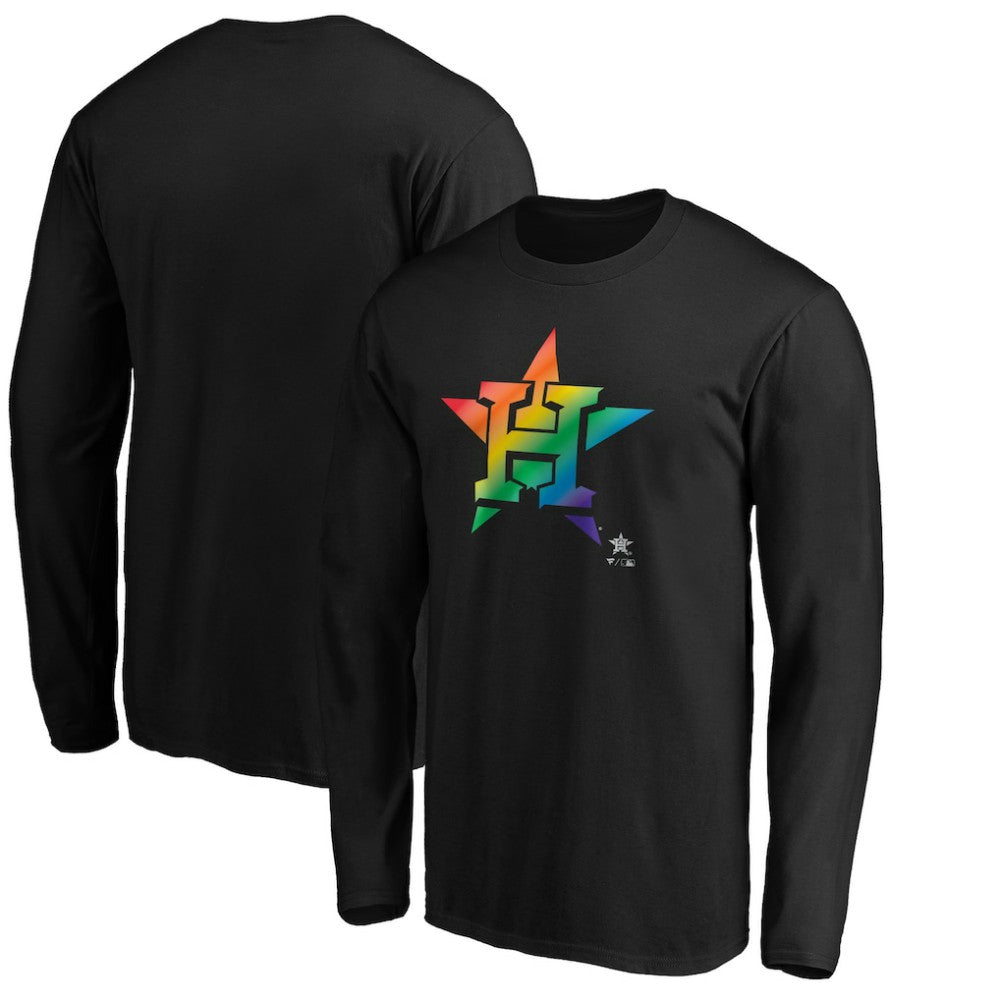 Houston Astros Team Pride Logo Long Sleeve T-Shirt Discount