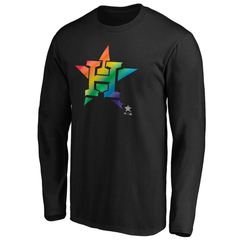 Houston Astros Team Pride Logo Long Sleeve T-Shirt Discount