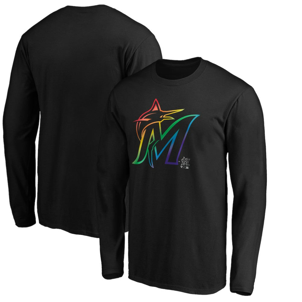 Miami Marlins Team Pride Logo Long Sleeve T-Shirt Near Me