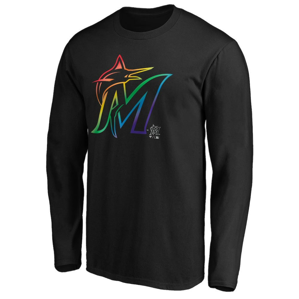 Miami Marlins Team Pride Logo Long Sleeve T-Shirt Near Me