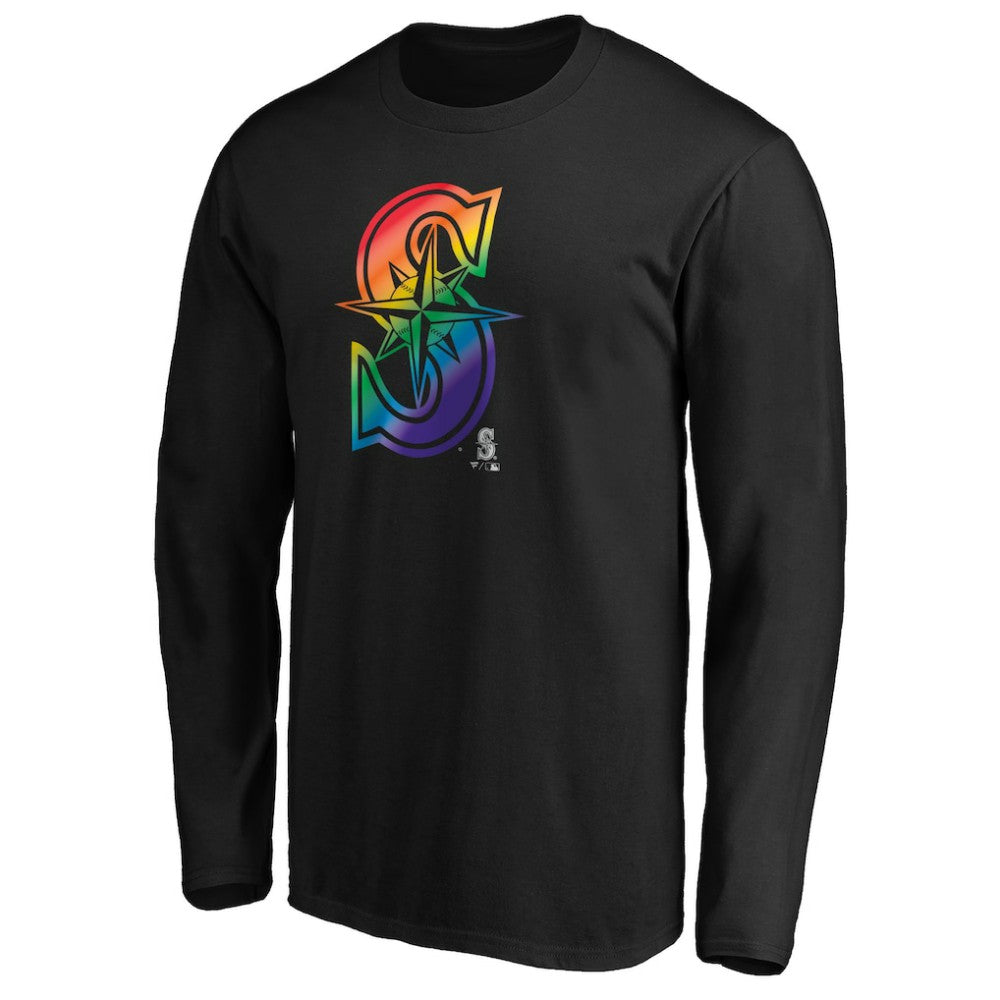 Seattle Mariners Team Pride Logo Long Sleeve T-Shirt Outlet