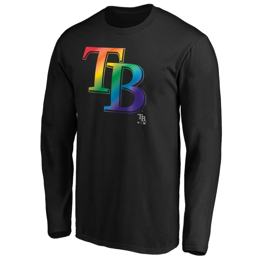 Tampa Bay Rays Team Pride Logo Long Sleeve T-Shirt Outlet