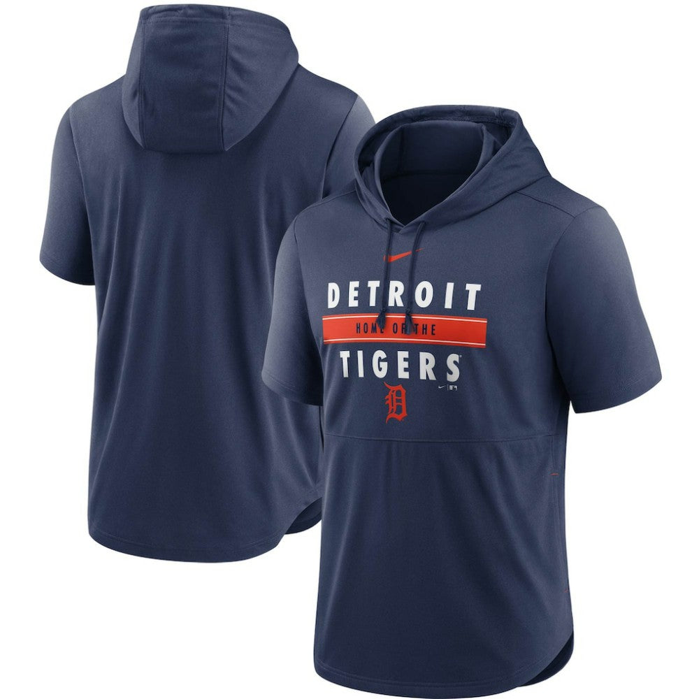 Detroit Tigers Nike Home Team Short Sleeve Hoodie Top Online