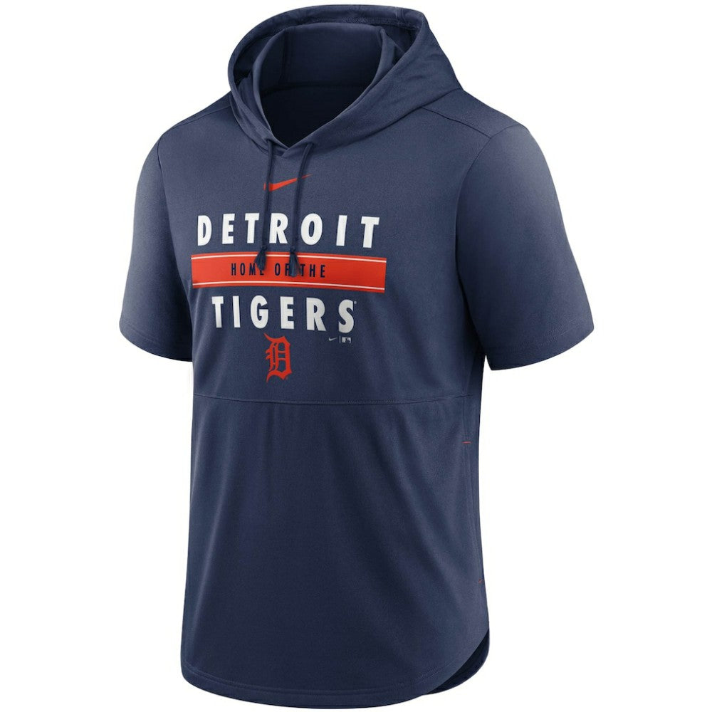 Detroit Tigers Nike Home Team Short Sleeve Hoodie Top Online