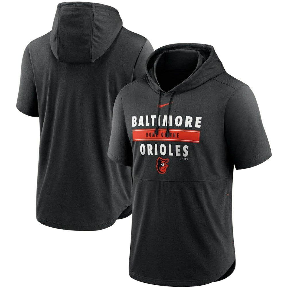 Baltimore Orioles Nike Home Team Short Sleeve Performance Hoodie Top Sale