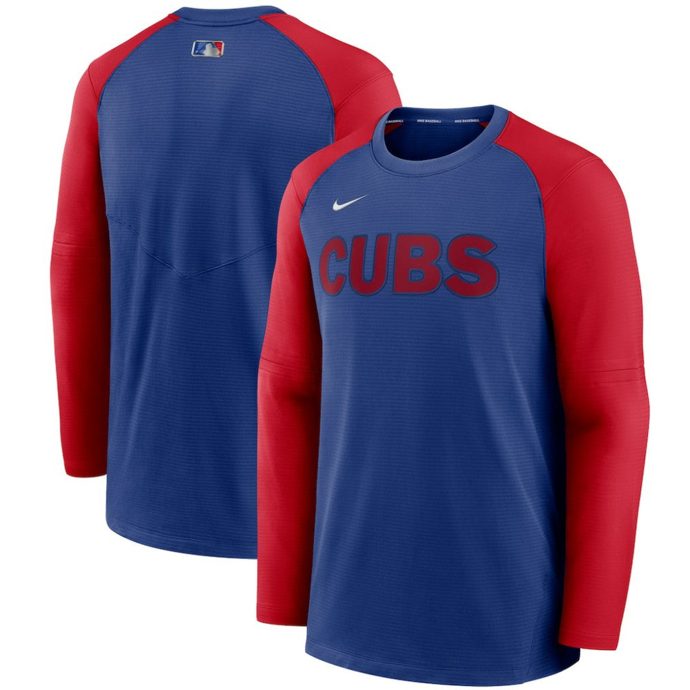 Chicago Cubs Nike Authentic Collection Pregame Performance Raglan Pullover Sweatshirt for sale