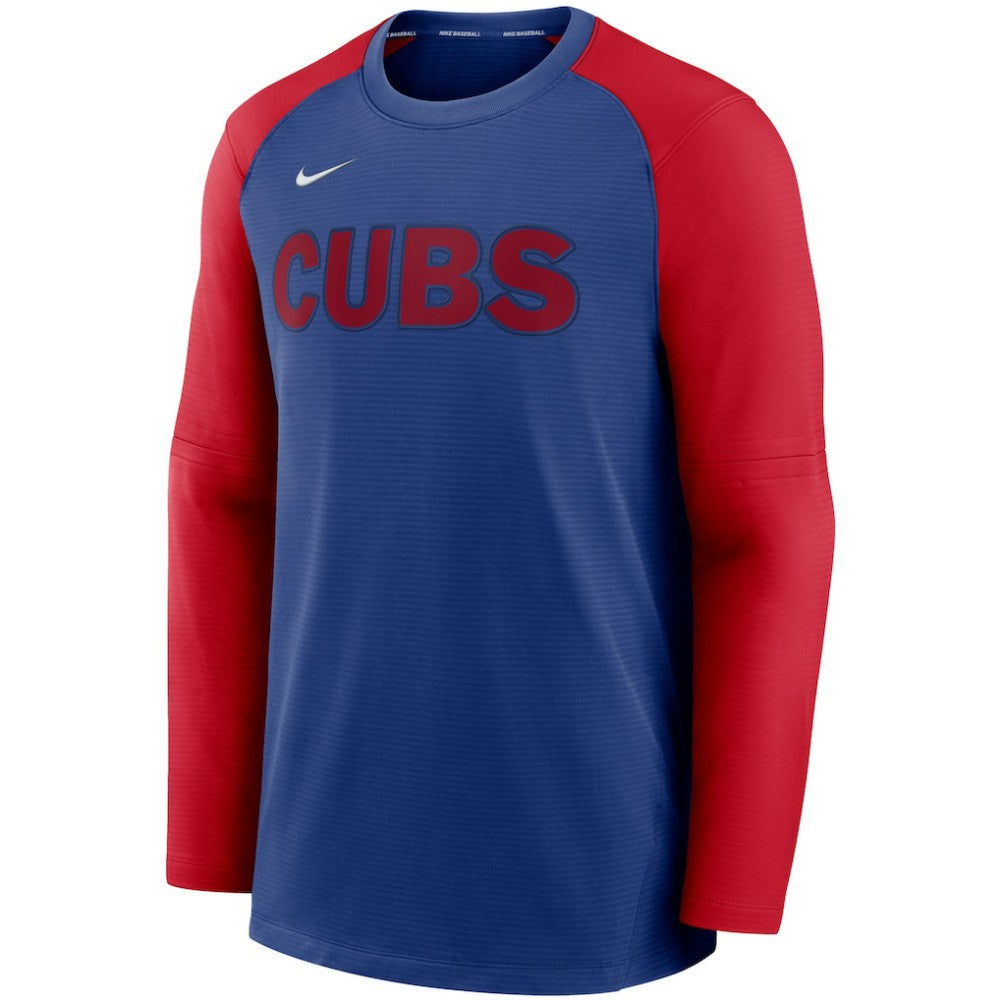 Chicago Cubs Nike Authentic Collection Pregame Performance Raglan Pullover Sweatshirt for sale