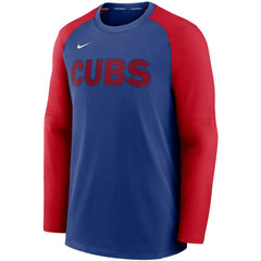 Chicago Cubs Nike Authentic Collection Pregame Performance Raglan Pullover Sweatshirt for sale