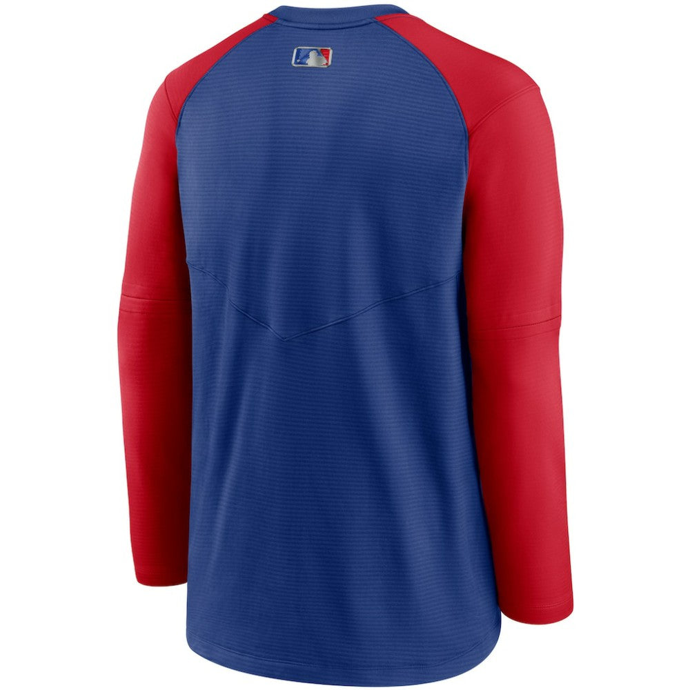 Chicago Cubs Nike Authentic Collection Pregame Performance Raglan Pullover Sweatshirt for sale
