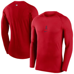 Los Angeles Angels Nike Authentic Collection Raglan Long Sleeve T-Shirt Outlet