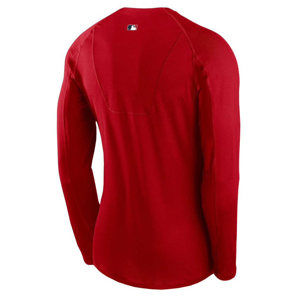 Los Angeles Angels Nike Authentic Collection Raglan Long Sleeve T-Shirt Outlet