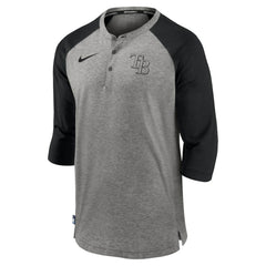 Tampa Bay Rays Nike Authentic Collection Flux Henley Raglan 3/4-Sleeve T-Shirt Near Me