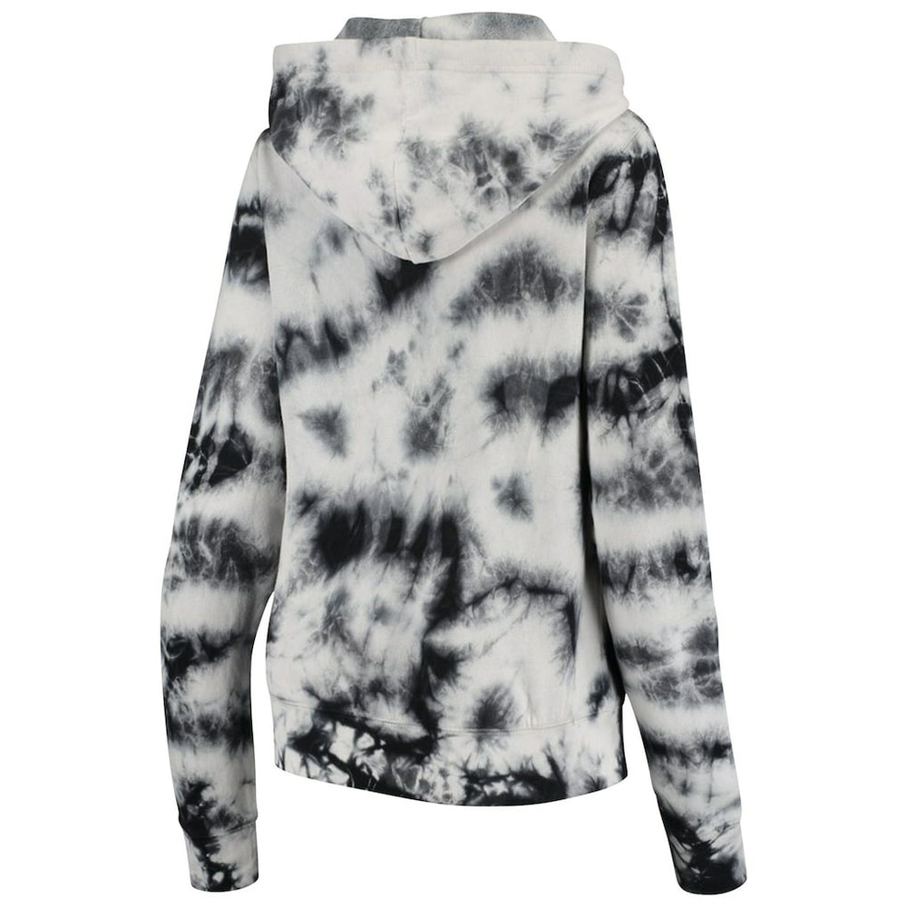 New Orleans Saints New Era Women's Tie Dye Fleece Full-Zip Hoodie - Black - NFL