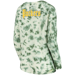 Green Bay Packers New Era Women's Tie-Dye Long Sleeve T-Shirt - Green - NFL