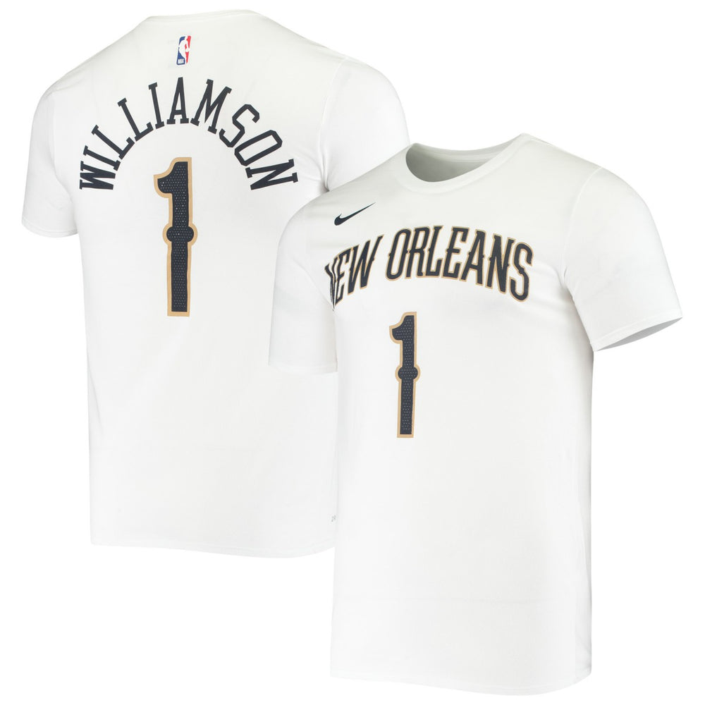 Nike Zion Williamson New Orleans Pelicans Name & Number Performance T-Shirt White