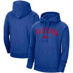 Nike Philadelphia 76ers Heritage Essential Pullover Hoodie Royal