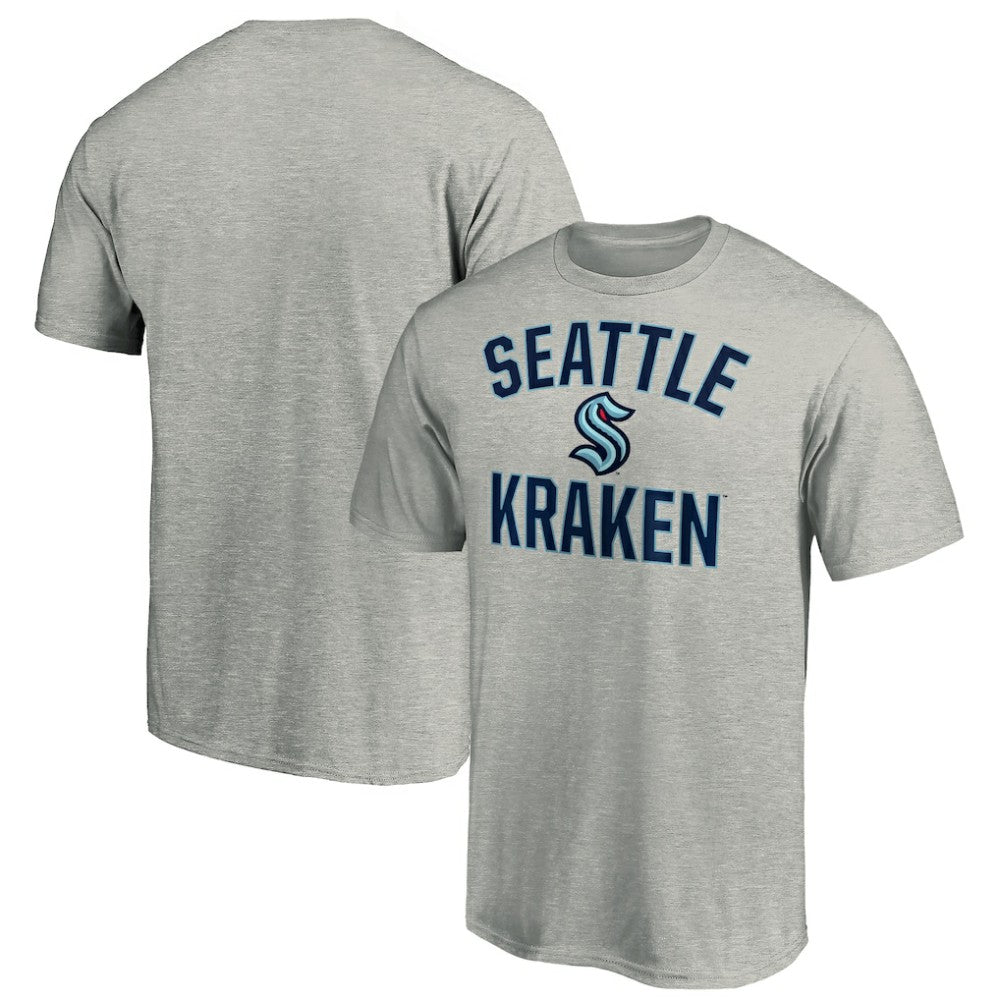 Seattle Kraken Fanatics Victory Arch T-Shirt - Heather Gray | Fanatics on sale