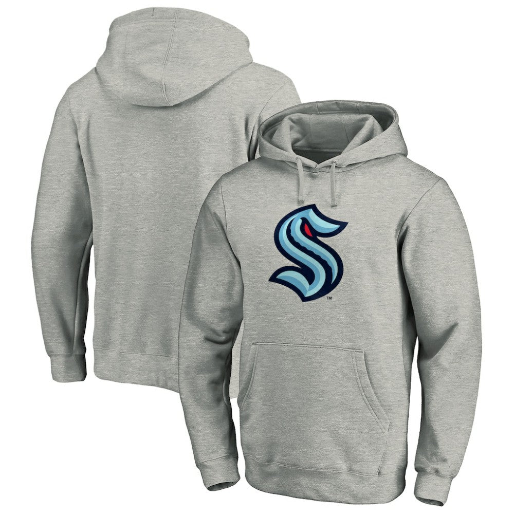 Seattle Kraken Fanatics Big & Tall Primary Logo Pullover Hoodie - Heather Gray | Fanatics online
