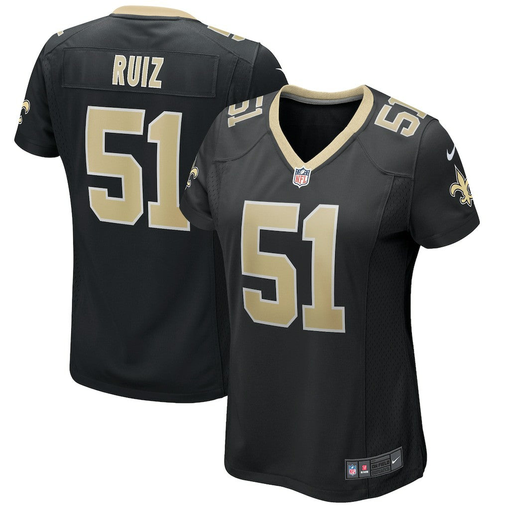 Cesar Ruiz New Orleans Saints Women's Game Jersey - Black - Nike